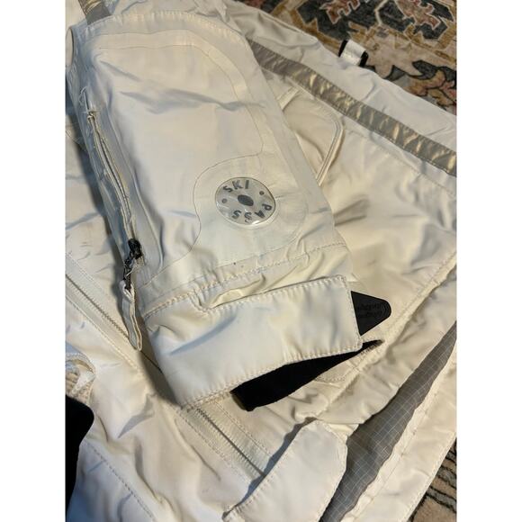 Chervo Italian Snow jacket Skii Snowboarding white Coat Women's Medium - Picture 12 of 15